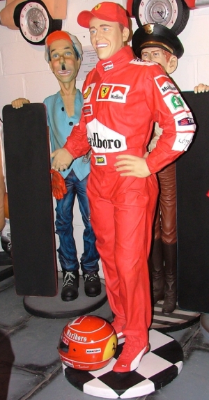 MICHAEL SCHUMACHER  F1 Ferrari Marlboro STATUE