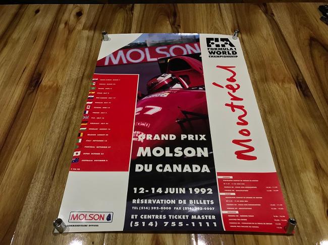 1992 canada montreal grand prix race poster