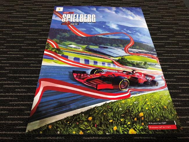 2020 F1 AUSTRIA GRAND PRIX RACE COVER ART POSTER RACE 1 SPIELBERG