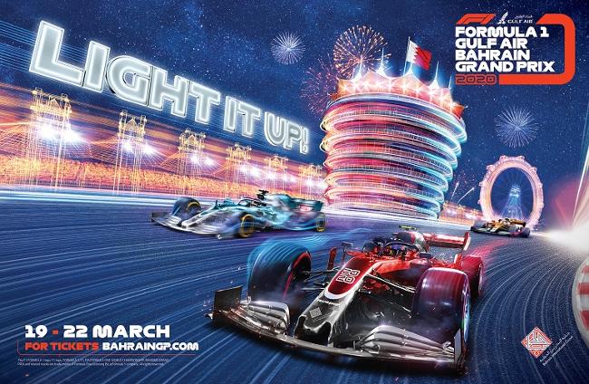 2020 BAHRAIN F1 GRAND PRIX RACE POSTER