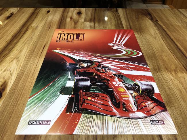 2021 ITALY MONZA ferrari f1 grand prix race poster cover art