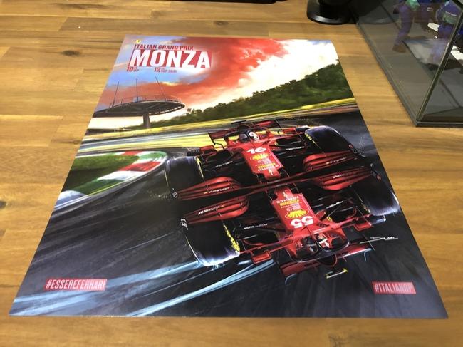 2021 Italy Monza F1 FERRARI grand prix cover art race poster
