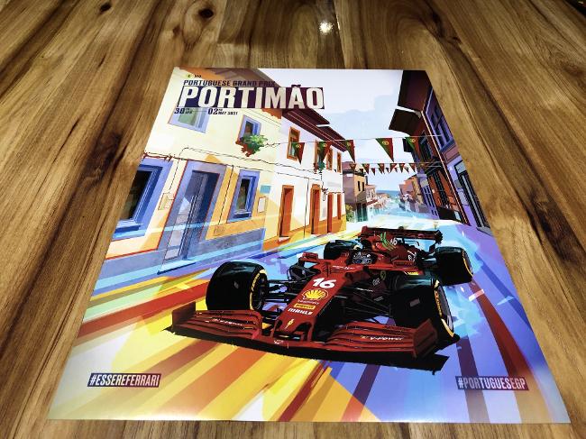 2021 PORTUGAL f1 grand prix race poster cover art