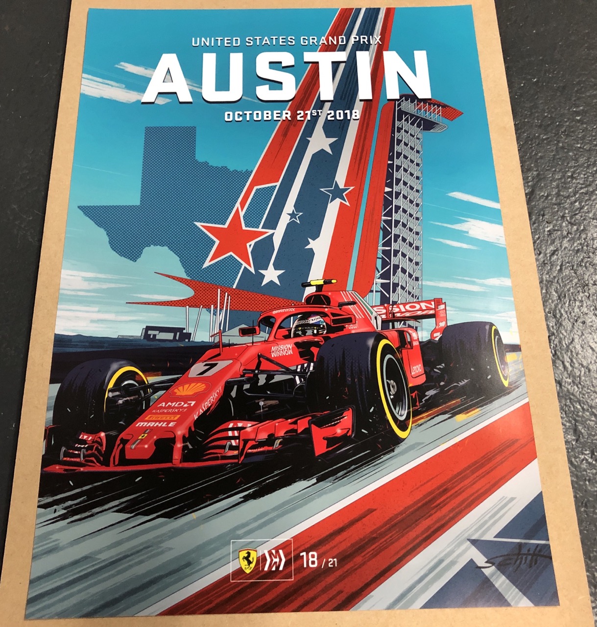 LIMITED EDITION F1 United States Grand Prix Poster 2021 GP Formula