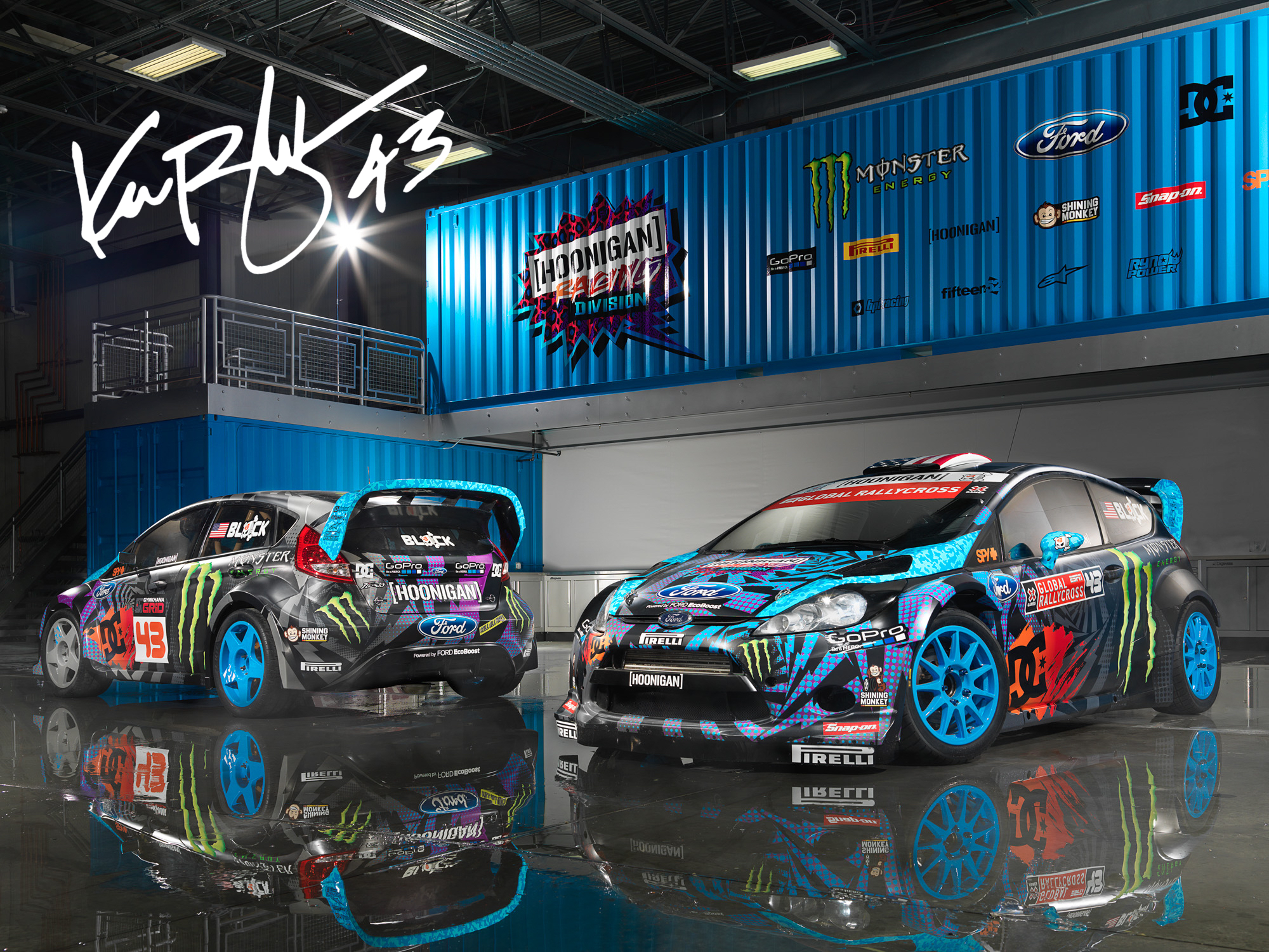 Ken Block Sign signed KEN BLOCK HOONIGAN posters